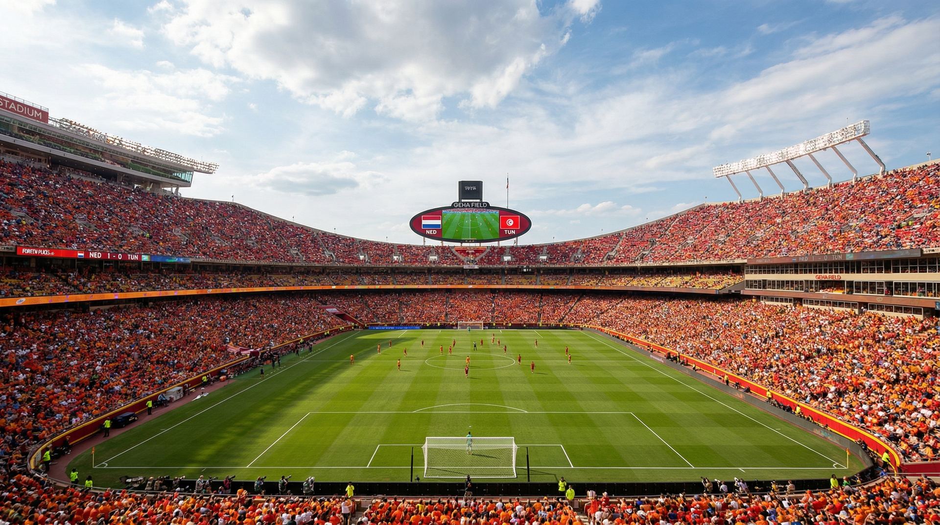 Soccer match at Arrowhead Stadium Kansas City